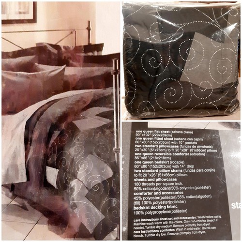 New complete queen bed - new,